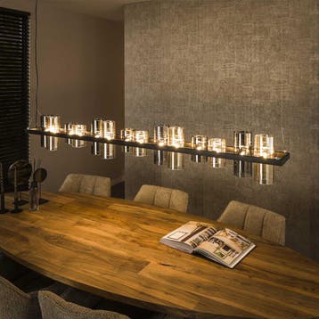 *WOONWINKEL* Hanglamp 14 Glazen Kapjes, Verzenden, Nieuw
