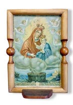 Oud votief altaartje - Maria Santissima Del Pozzo - Hout -