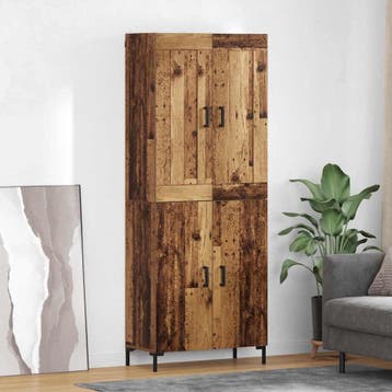 vidaXL buffetkast 2 pcs Oud Hout Bewerkt hout, Minder dan 50 cm, Verzenden, Nieuw, Minder dan 100 cm