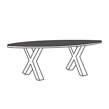 Eettafel TOV-X Lageland - eettafel, Nieuw, Overige vormen, Overige materialen