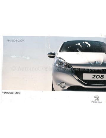 2015 PEUGEOT 208 INSTRUCTIEBOEKJE ENGELS, Auto diversen