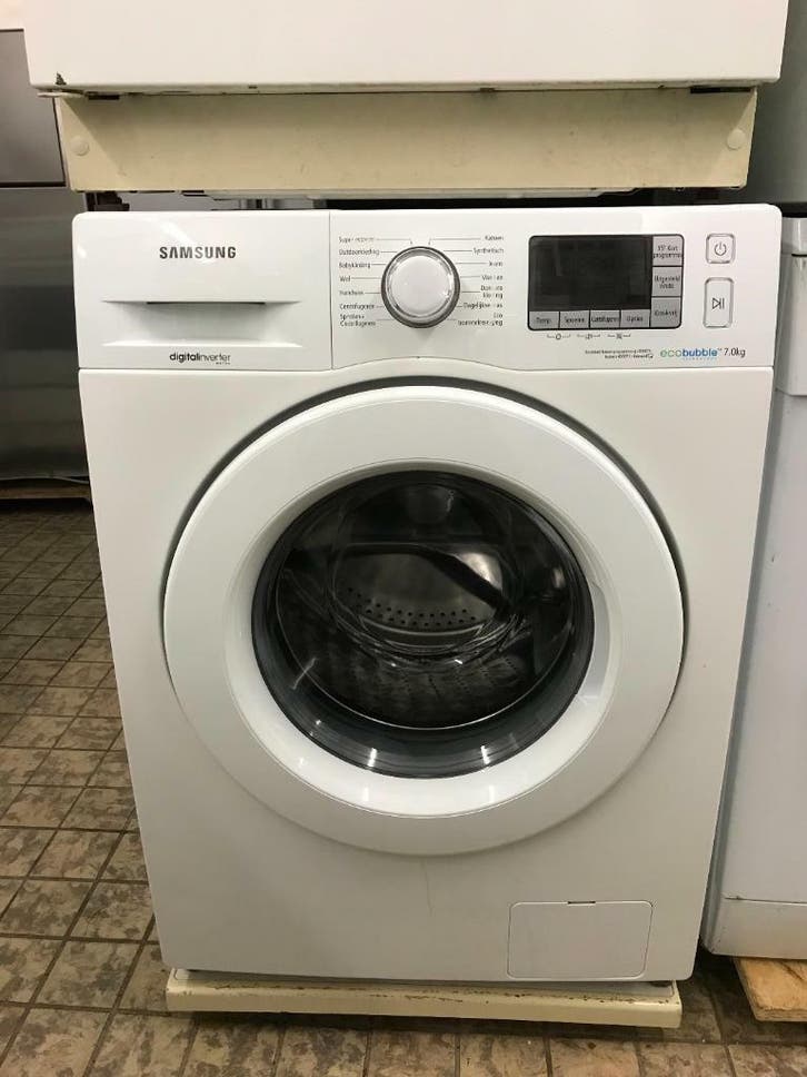 Samsung wasmachine eco bubble 7kg met garantie, Witgoed en Apparatuur, Wasmachines, Minder dan 85 cm, 1200 tot 1600 toeren, 6 tot 8 kg