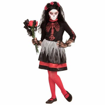 Bruid Dia De Los Muertos  Kostuum Meisjes, Ophalen of Verzenden, Nieuw
