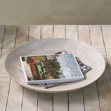 Riviera Maison Serveerschaal rond Naturel - Bangli Schaal,, Verzenden, Nieuw