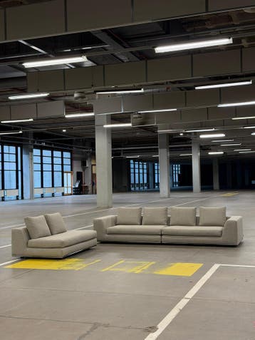Minotti Hamilton Hoekbank | Modulair | NIEUWSTAAT + Garantie, 300 cm of meer, Ophalen of Verzenden, Zo goed als nieuw, Bank Hoekbank Bankstel Bankje Loungebank Banken Chaise Lounge 