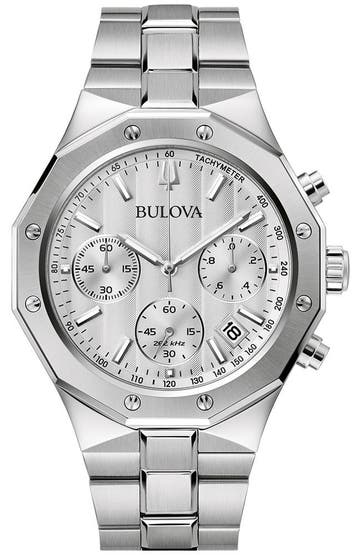 Bulova 96B408 Precisionist horloge *** Weekenddeal ***, Overige merken, Staal, Verzenden, Polshorloge
