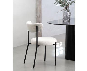 Eetkamerstoel Gimli teddy - off white, Huis en Inrichting, Stoelen, Ophalen of Verzenden, Nieuw