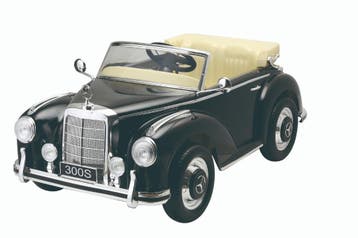 Kinderauto, MECEDES-BENZ 300S zwart, RC leder, eva, NIEUW!, Ophalen of Verzenden, Nieuw