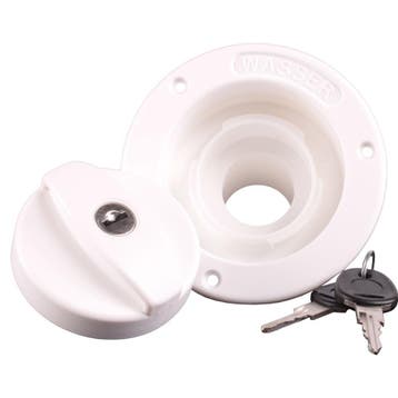 Watervulopening 40mm met Slot Wit, Ophalen of Verzenden, Nieuw