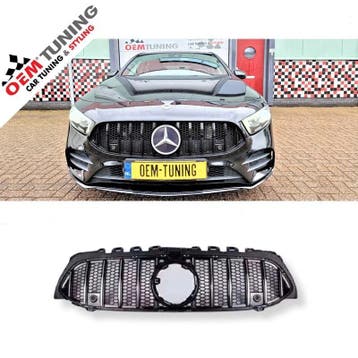 Mercedes-Benz A-Class W177 | GT-R Grille zwart | 2018+, Voor, Mercedes-Benz, Nieuw, Ophalen of Verzenden