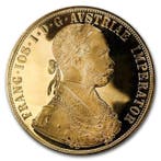 Oostenrijk. Austria 4 Ducat Gold Coin (Random Year)