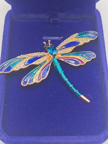 Zonder minimumprijs - Broche Verguld, Prachtige vintage