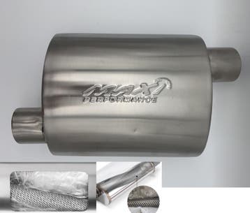 MAX Ultra Straight Flo Performance rvs uitlaat demper 2,5, Ophalen of Verzenden, Nieuw