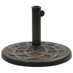 vidaXL Parasolvoet rond 11 kg polyresin bronskleurig, Verzenden, Nieuw, Minder dan 1 meter, Parasolvoet