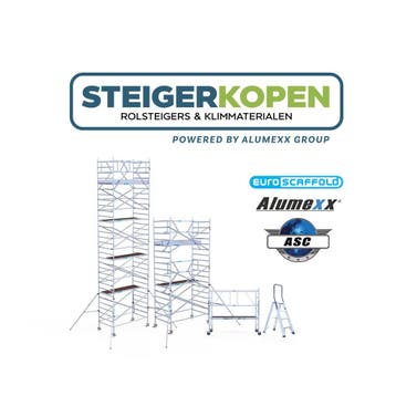 Rolsteigers, ladders en klimmaterialen | Steigerkopen.nl, Ophalen of Verzenden, Nieuw, Rolsteiger of Kamersteiger, 5 meter of hoger