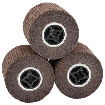 vidaXL Schuurrollen 3 st Bruin 12 x 12 x 10 cm Synthetische, Doe-het-zelf en Verbouw, Gereedschap | Handgereedschap, Verzenden