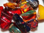 Gemengd amber-Dominicaanse-Baltische-Birmaanse-AAA 515 ct-, Verzamelen