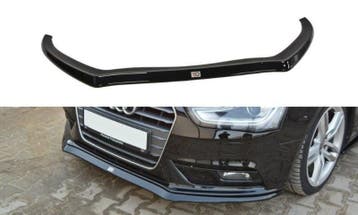 Voorspoiler Audi A4 B8 FL V.2 Glanzend Zwart, Ophalen of Verzenden, Nieuw