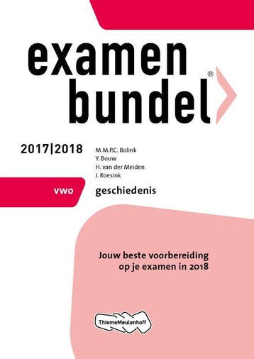 Examenbundel vwo Geschiedenis 2017/2018 - M.M.P.C. Bolink, Verzenden, Gelezen, M.M.P.C. Bolink