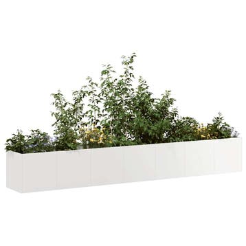vidaXL Plantenbak 280x40x40 cm roestvrij staal, Verzenden, Minder dan 60 cm, Nieuw, Metaal