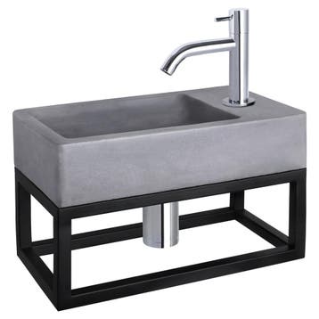 Fonteinset Differnz Force Beton en Handoekrek 40x22x9 cm, Ophalen of Verzenden, Nieuw, Overige typen