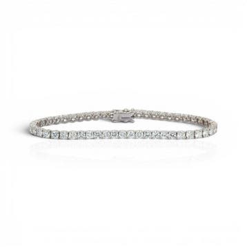 Armband - 18 karaat Witgoud - 6.01ct. tw. Diamant, Sieraden, Tassen en Uiterlijk, Nieuw