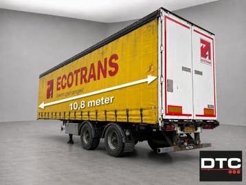 Pacton korte schuifzeil oplegger | Kooiaap | Stuuras 10.8m, Aanhangers en Opleggers