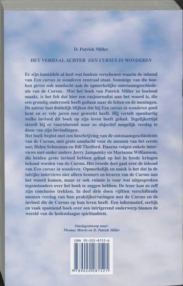 Het verhaal achter Een cursus in wonderen 9789020281521, Verzenden, Gelezen, D.P. Miller