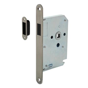 Woningbouw magneet loopslot geborsteld RVS - voor binnendeur, Doe-het-zelf en Verbouw, Hang- en Sluitwerk, Ophalen of Verzenden