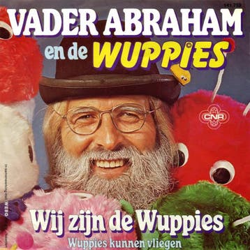 vinyl single 7 inch - Vader Abraham - n De Wuppies â Wi., Verzenden, Zo goed als nieuw, 7 inch, Nederlandstalig