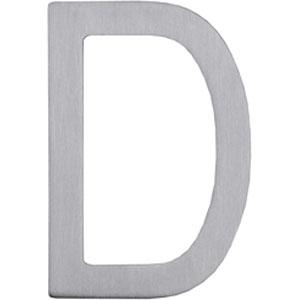 Intersteel huisletter D 100mm rvs, Doe-het-zelf en Verbouw, Hang- en Sluitwerk, Verzenden, Nieuw