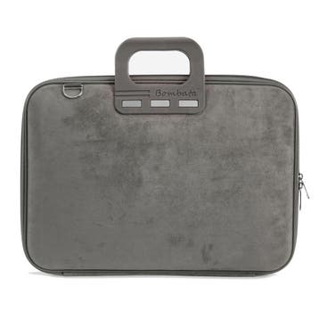 Bombata Camoscio Dames Laptoptas –15 / 16 inch – Grijs, Computers en Software, Laptoptassen, Verzenden, Nieuw