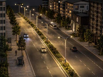 Straat | lantaarn | dubbel| 3V | Spoor H0 | warm | wit | LED, Ophalen of Verzenden, Nieuw, Overige typen