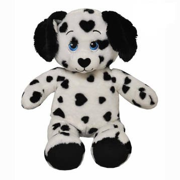 Dalmatiër knuffel hond - pluche - zwart wit - 41 cm, Verzenden, Nieuw