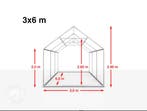 te huur partytent 3x6, Hobby en Vrije tijd, Feestartikelen | Verhuur, Verzenden, Zo goed als nieuw