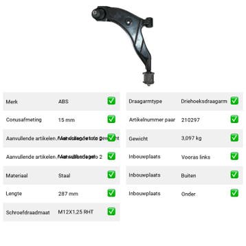 Draagarm Hyundai Excel 1.3 (X-3) Van 1994-10 tot 2000-01 - A, Verzenden, Nieuw, Hyundai