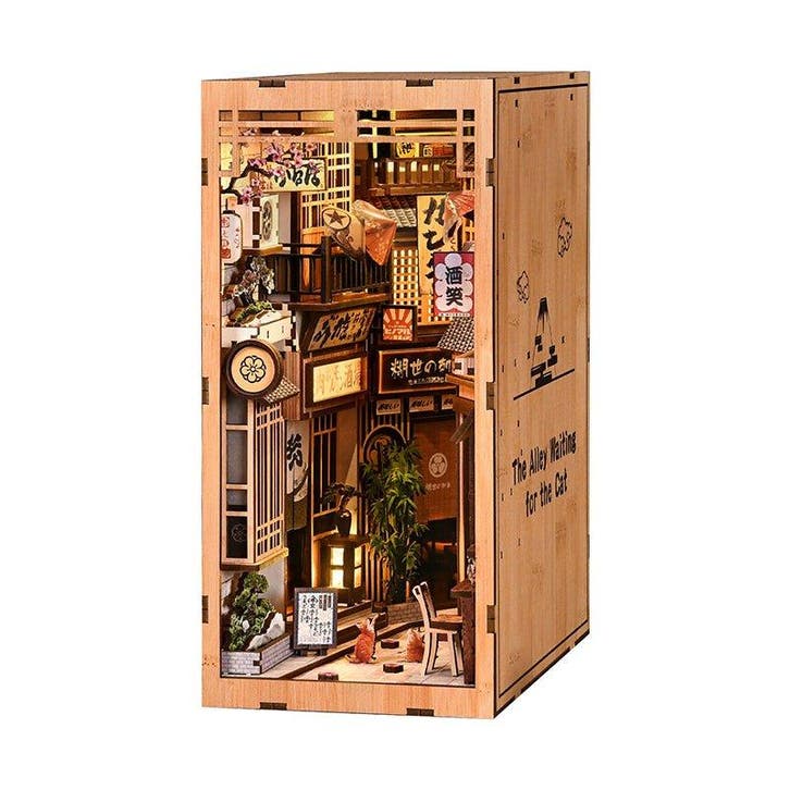 Booknook Japanese alley - Assemblr, Hobby en Vrije tijd, Modelbouw | Overige, Groter dan 1:32, Nieuw, Ophalen of Verzenden