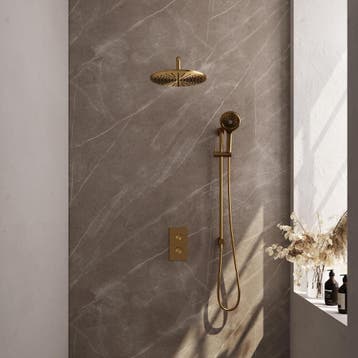 Brauer Gold Edition Thermostatische Regendoucheset Inbouw -, Ophalen of Verzenden, Nieuw