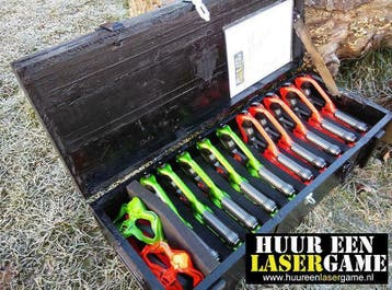 Zeer complete lasergame set geschikt voor 10 pers, Ophalen of Verzenden, Nieuw, Overige