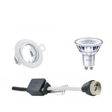 GU10 Inbouwspot Set - Mat Wit - Inbouw Rond - Kantelbaar -, Ophalen of Verzenden, Nieuw, Overige fittingen, Plafondspot of Wandspot