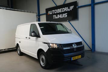 Volkswagen Transporter  | Financial Lease voor 300 p/mnd, Gebruikt, Euro 6, Overige carrosserieën, Wit