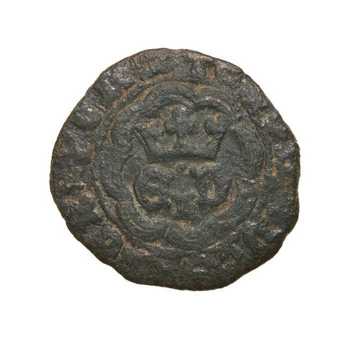 Portugal. D. Duarte I (1433-1438). Real Preto - L - Lisboa -, Postzegels en Munten, Munten | Europa | Niet-Euromunten