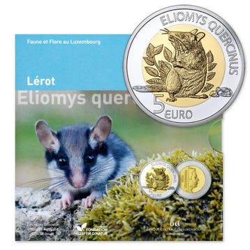 Luxemburg 5 Euro Eikelmuis 2023, Verzenden