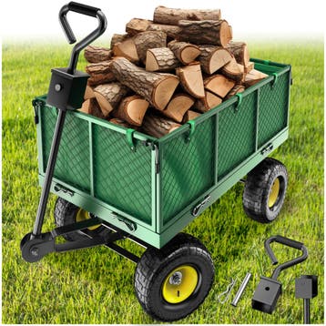 Bolderwagen Transportkar XXL max. 550kg - groen, Verzenden, Nieuw