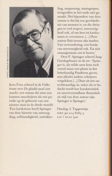De gladde paal van macht - F. Springer 9789021482842, Verzenden, Gelezen, F. Springer