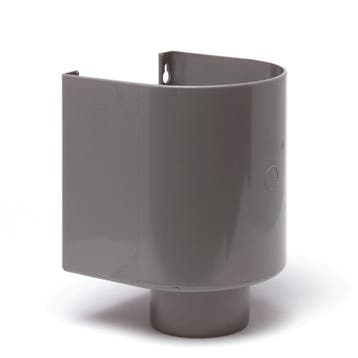 Dyka pvc vergaarbak 70 mm grijs halfrond, Doe-het-zelf en Verbouw, Ophalen of Verzenden, Nieuw