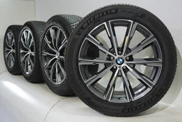 BMW X5 G05 X6 G06 740M 20 inch velgen Michelin Runflat Winte, Auto-onderdelen, Gebruikt, Velg(en), 20 inch, Winterbanden