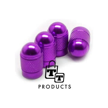 TT-products ventieldoppen Purple Bullets aluminium 4 stuks, Ophalen of Verzenden, Nieuw
