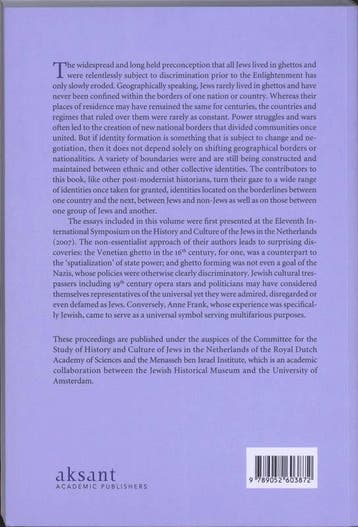 Borders and boundaries in and around Dutch Jewish History, Verzenden, Zo goed als nieuw