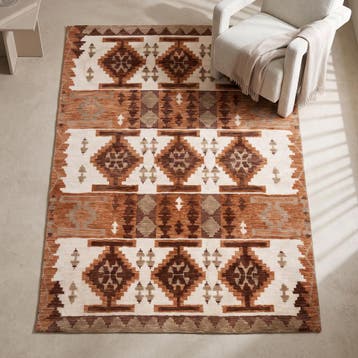 *WOONWINKEL* Dutchbone Maron Vloerkleed Retro Patronen 160 X, Verzenden, Nieuw